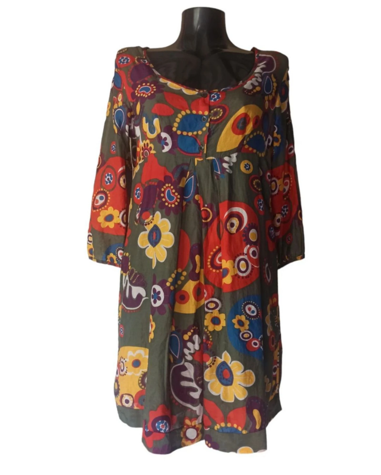 Vestido tipo túnica de estilo bohemio – photo 3